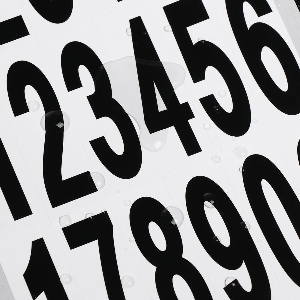 Листы/пакет Самоклеящиеся Водонепроницаемые Номера для почтового ящика Наклейки с номерами Наклейки-этикетки Декор