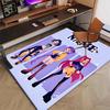 Custom KPop Demon Hunters Mat Personalized Name, Polyester Washable Indoor Entryway Rug, Gift for Christmas, Easter, Thanksgiving Day