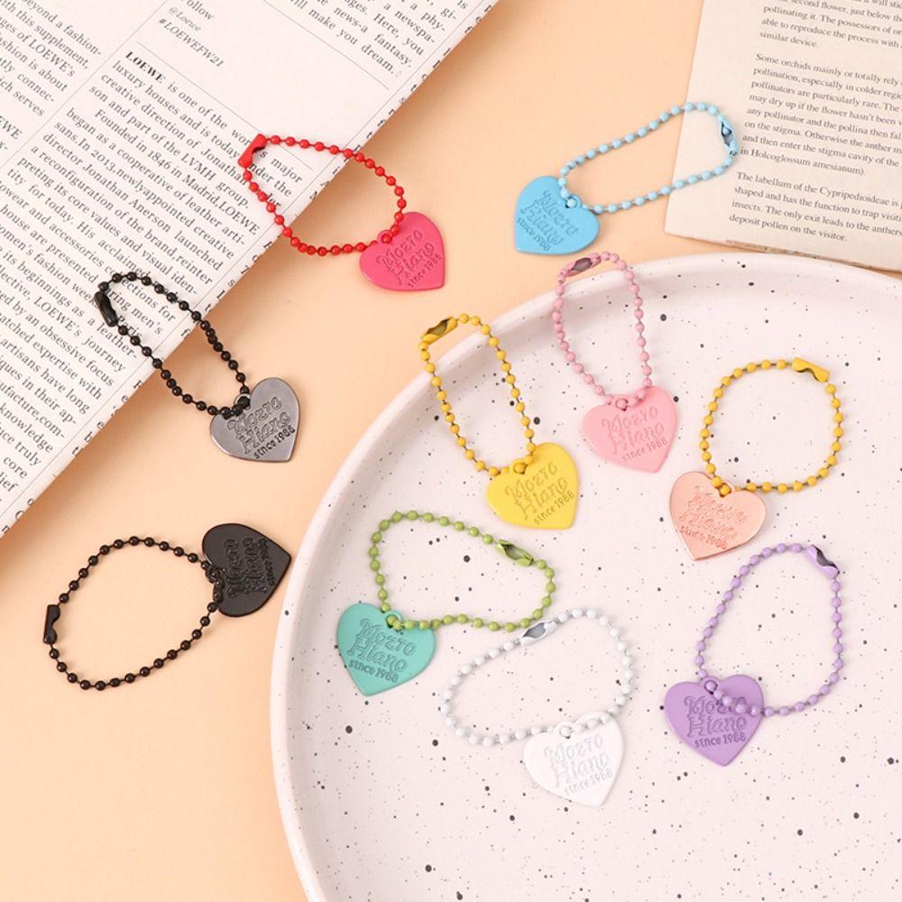 Fashion Heart Keychain Y2K Bag Key Chain Durable Love Pendant Keyring Girl