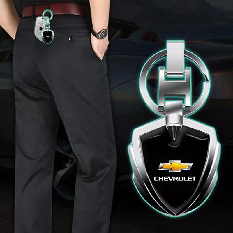 pjvd5 Car Emblem Keychain 3D Metal Key Rings For Chevrolet Onix Cruze Silverado Impala Equinox Malibu Tahoe Cobalt Camaro Trailblazer