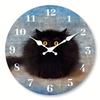 11-Inch wood quartz clock home silent living room bedroom clock creative home no-punch clock