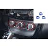 Для Nissan Sentra Sylphy 2013- Синее Алюминиевое Кольцо Ручки Переключателя Кондиционера Центральной Консоли