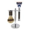 Silvery Shaving Brush Stand 15cm Razor Rack Quality Men Razor Holder