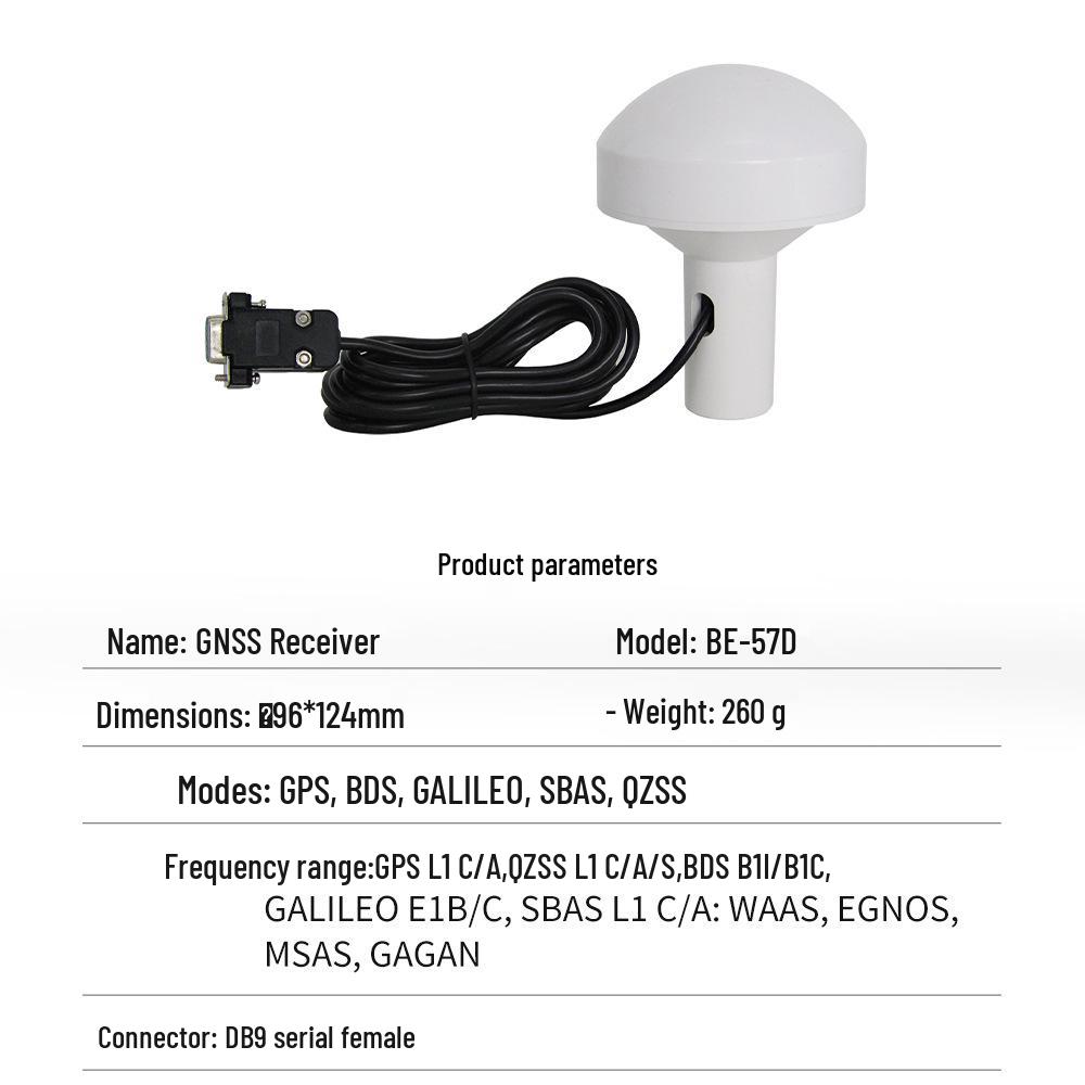 North Sky GPS Mushroom Head Receiver BE-57D: BeiDou GNSS Module with Ceramic Aerial & AIS Nautical Timekeeping