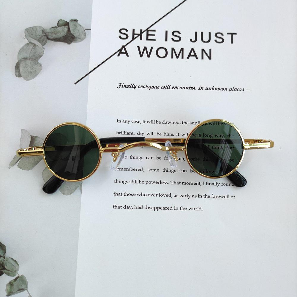 Mini Retro Round Lens Sunglasses - Trendy, Funny, Personality Style