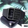 Casio Калькулятор Мужские электронные наручные часы с банком данных