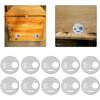 10 Pcs Bee Hive Nuc Box Entrance Gate - 2.6 Inch Stainless Steel Entrance Discs Door for Beehive Nuc Bee Boxes - Beekeeping Equipment Beehive Tools
