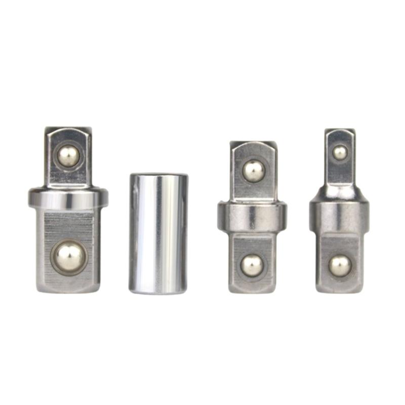 Multiple Size Socket Adapter 1/4 To 3/8 or 1/2 Inch Square Drive Converter Set for Home Improvement and Workshop Tasks
