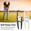 Outdoor Golf Divot Repair Tool Training Aid Golf Pitchfork Zinc Alloy Golf Putting Green Multifunctional Golf Sports Accessories