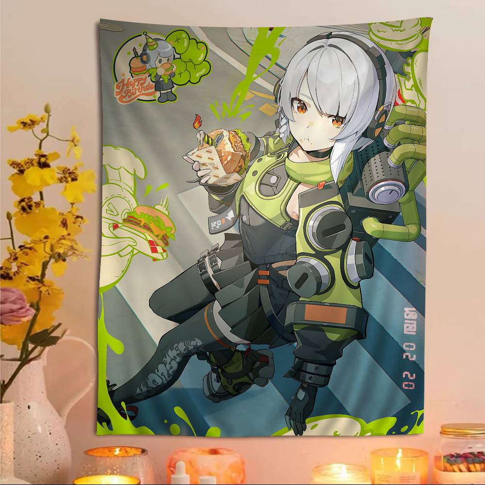 Popular Game ZZenless ZZone ZZero Cartoon Tapestry Bohemian Wall Tapestries Mandala Home Decor