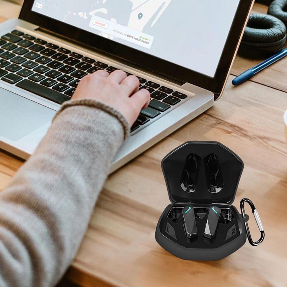 Силиконовый чехол для беспроводной гарнитуры с сумкой-карабином для Lenovo GM2 PRO Travel