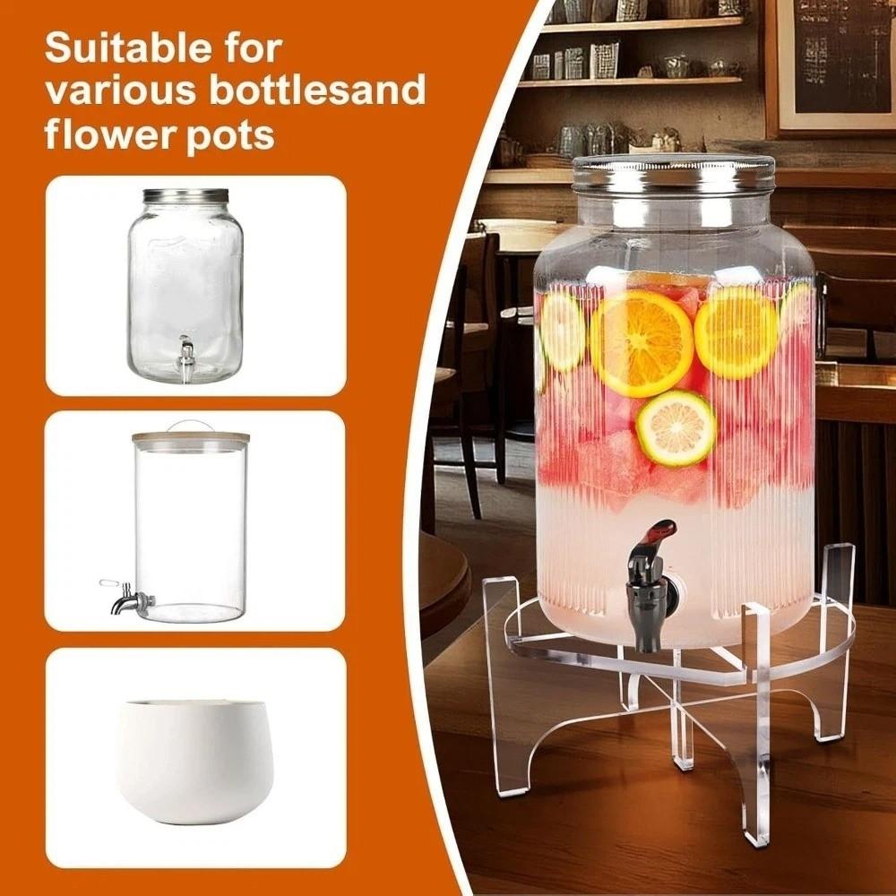 Detachable Countertop Support Holder Transparent Foods Organizer Stand Tavern