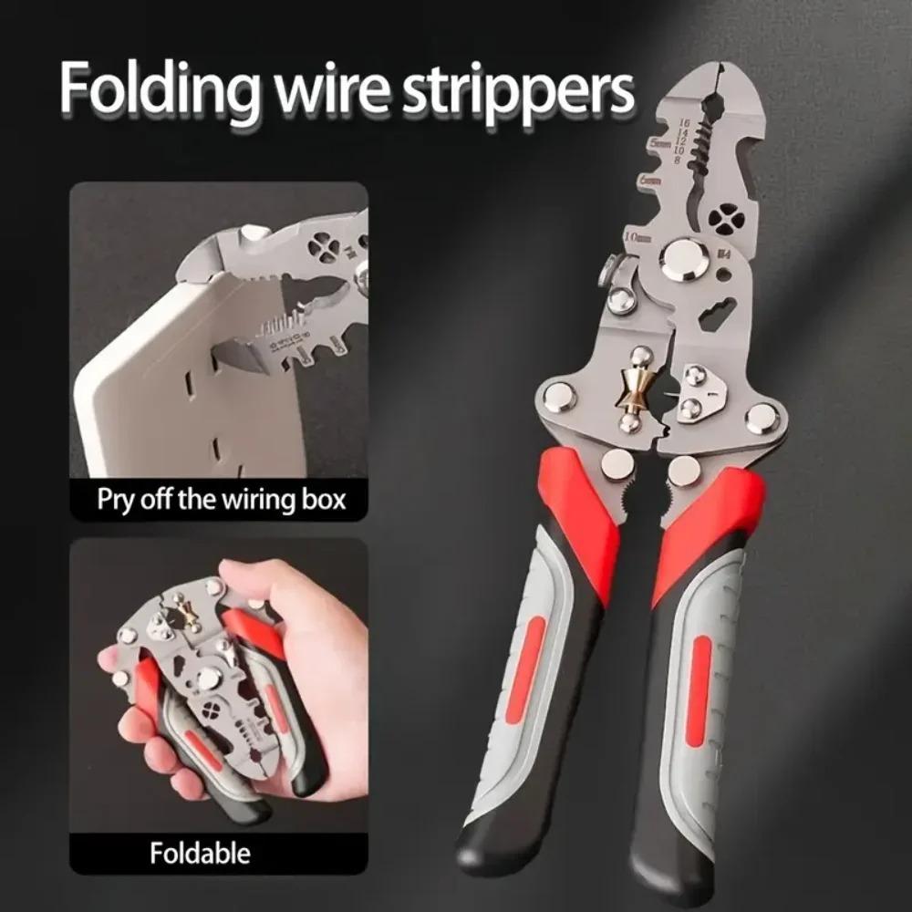 Adjustable Foldable Wire Stripper Clamping Automatic Wire  Stripping  Terminal Hand Tool