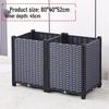 Large Plastic Flower and Vegetable Planting Box for Balcony, Courtyard, or Rooftop Gardens