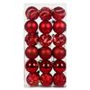 36PCS Tree Decor Set Christmas Ball Decoration Christmas Pendent Ornaments  For Home Decor