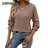 Women's Autumn Loose Casual Pit Stripe Long Sleeve Top