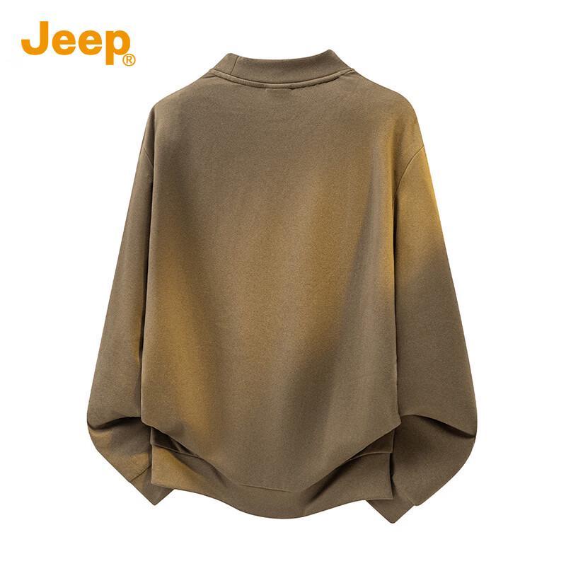 JEEP Men's Semi-High Collar Long Sleeve Sweatshirt