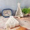 3D Cute Christmas Tree Decoration Silicone Mold DIY Handmade Aromatherapy Plaster Christmas Lights Tree Resin Drop Glue Mold