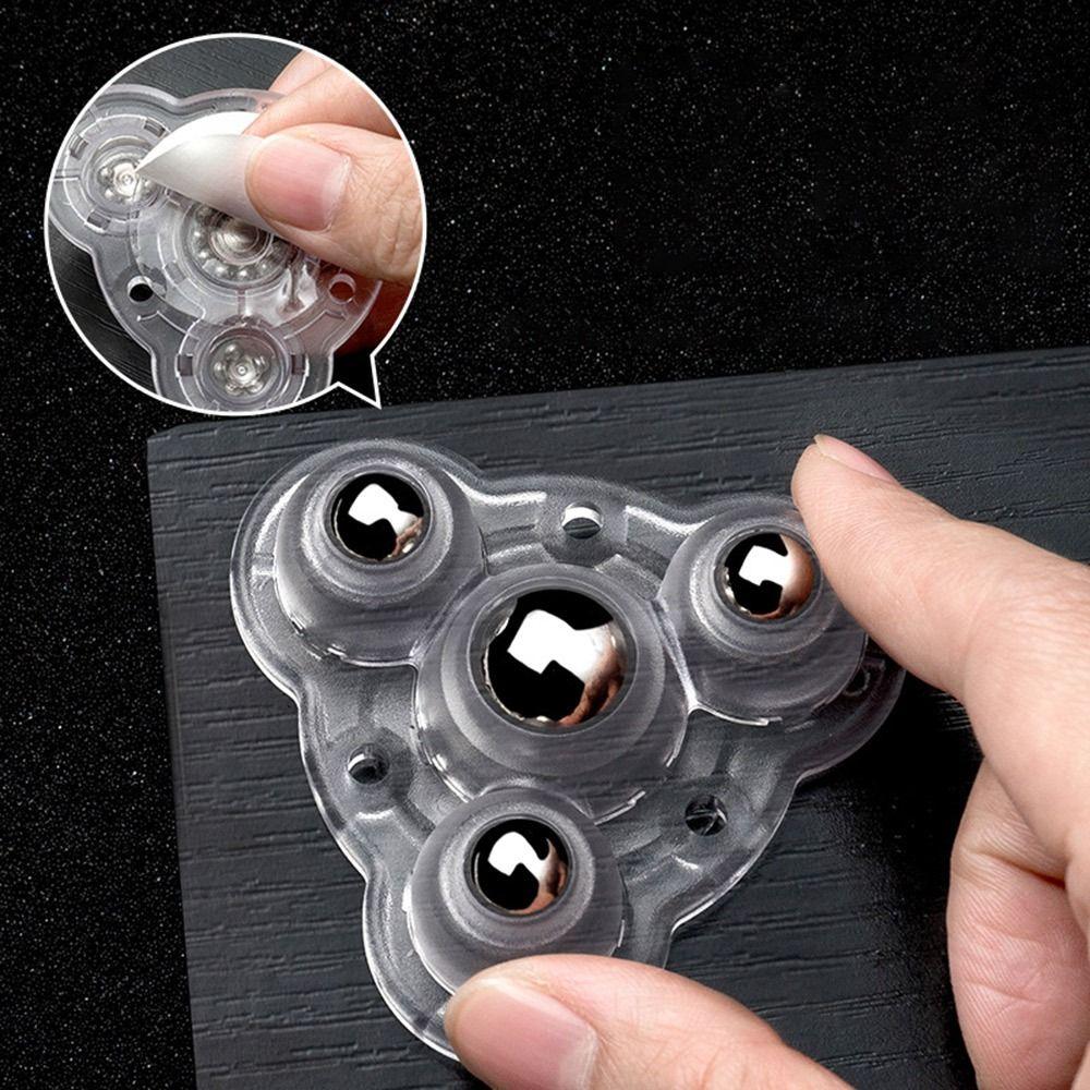 4 шт. Универсальный шкив из АБС-пластика, вращающееся колесо, самоклеящийся мебельный ролик, поворотные колеса, колесо, дом