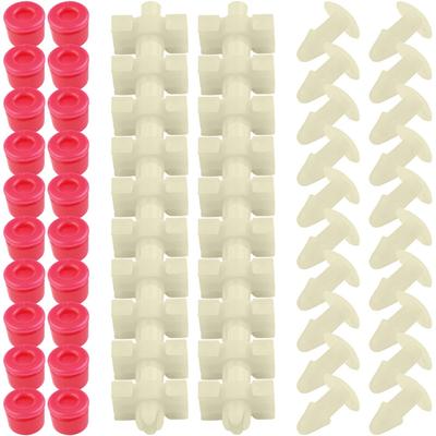 60 шт. Заглушки-клипсы, уплотнительные втулки, дверной уплотнитель, молдинги, клипсы для Mercedes-Benz W123, наружные заглушки, уплотнительные клипсы