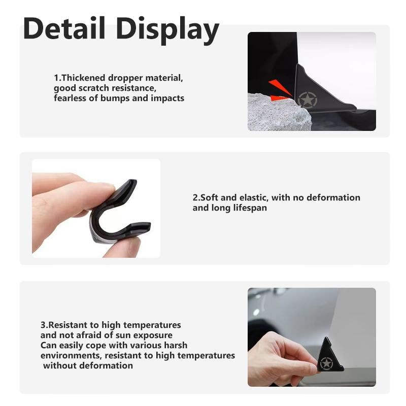 AJL6 Car Door Protective Sticker Strip Bumper Anti-collision Protector Cover For Jeep Compass Renegade Cherokee Wrangler JK Patriot