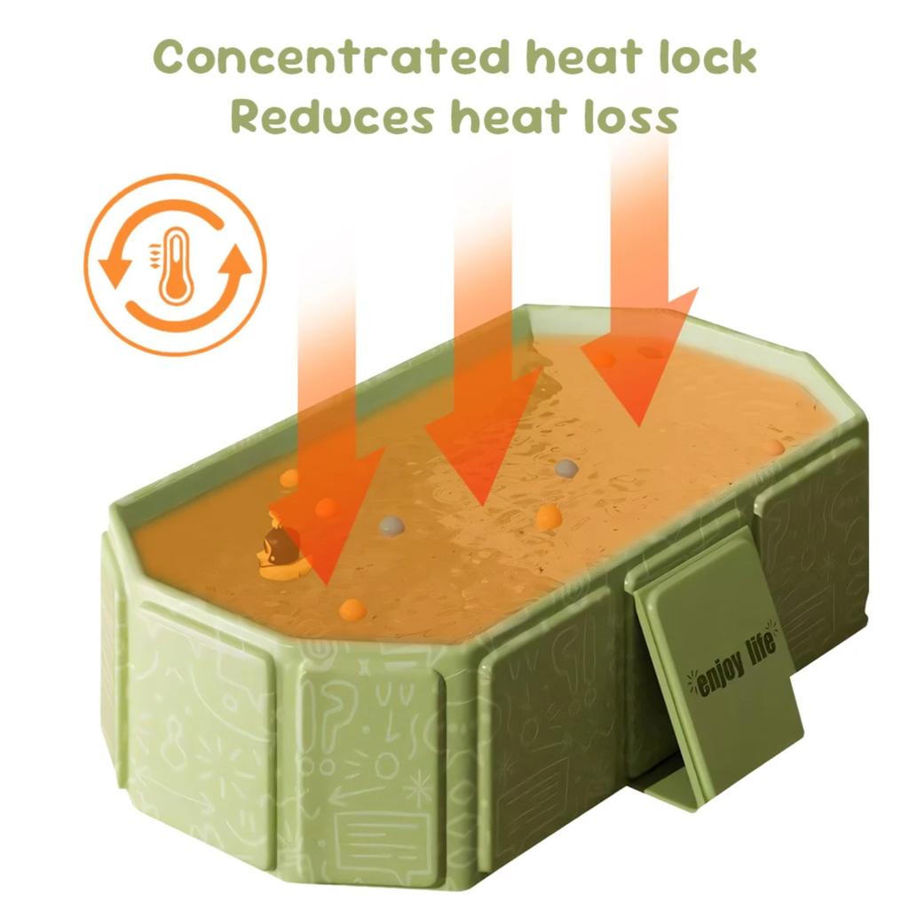 Компактная складная ванночка для купания младенцев и малышей Устойчивая треугольная опора Душевой поддон со сливным отверстием Для дома Кемпинга Трей