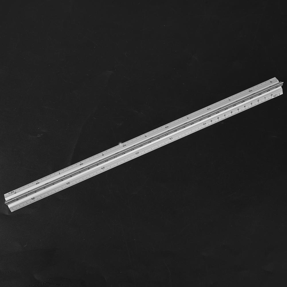 Треугольная линейка 30 см из алюминиевого сплава, многофункциональная инженерная измерительная линейка