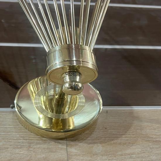 1-Light Mid-Century Brass Golden Sputnik Wall Light Modern Home Decor for Living Room Kitchen