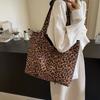 Сумка на плечо с леопардовым принтом, женская большая вместительная сумка, сумка для покупок, дорожная сумка для подмышек