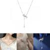 High-grade Alloy Sweater Chain With Trendy Bow And Tassel Design Perfect Birthday Gift For Her