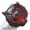 Bold tiger head car emblem 3D, three-dimensional metal mesh grille emblem, custom modification and decoration accessories