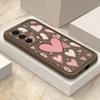 Чехол candy color с сердечками для Samsung S26 S25 Ultra S24 S23 S22 Plus S21 FE A54 A15 A35 A55 A16 A36 A56 A17 A27 A37 A57 Ударопрочный бампер