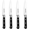 Knife Set - ARTHUR MARTIN - AMC1650 - 4 Steak Knives - 4 Pieces - Black