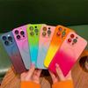 Suitable for Apple 16ProMax Gradient Magnetic Phone Case, Iphone15 Anti-drop Lens Film, 14 Silicone Protective Case