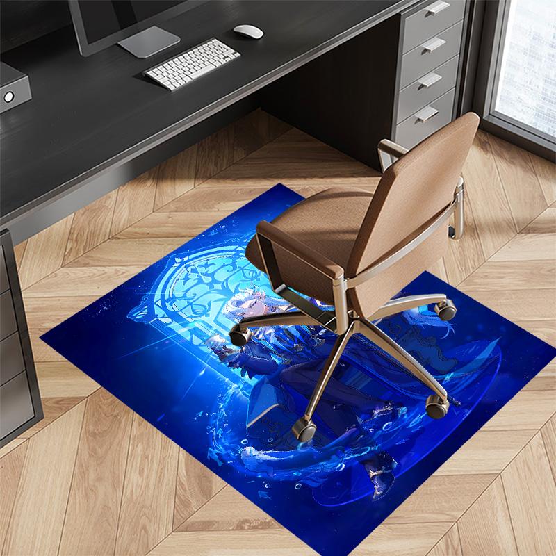 Genshin Impact Navelette Printed Absorbent Washable Carpet, Non-Slip Bathroom Mats, Kitchen Rugs, Yoga Mat,Living Room Entrance, Camping Picnic Rugs