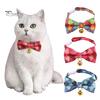 Экологичные украшения с подвесками-бантами на шею для щенков, ошейники с бантами для кошек, аксессуары для собак, товары для животных