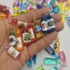 50 шт., имитация пивной банки, миниатюрные мини-поддельные пивные бутылки, реквизит для фотосессии для сказочного сада, паба, бара