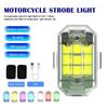 Беспроводной светодиодный дрон-стробоскоп для мотоцикла, автомобиля, велосипеда, пульт дистанционного управления, предупреждающий световой сигнал для предотвращения столкновений, сигнальная лампа с зарядкой через USB
