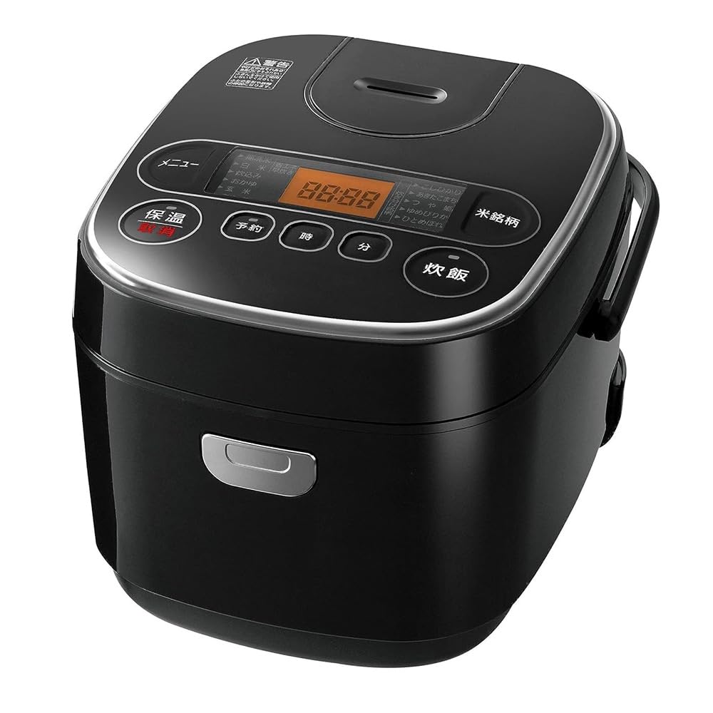 Iris Ohyama Rice Microcomputer Extra Thick Copper with Smart Basic Cooker, Type, 5.5 Cups, Pot, Brand-Cooking Function, Black, RC-MA50AZ-B