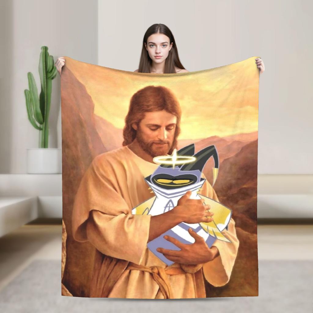Adam Hazbins Hotels Anime Blankets Velvet Summer Portable Ultra-Soft Throw Blankets for Home Travel Bedspreads