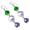 Amethyst Handmade 925 Sterling Silver Gift Jewelry Earring 2.84" c2K08