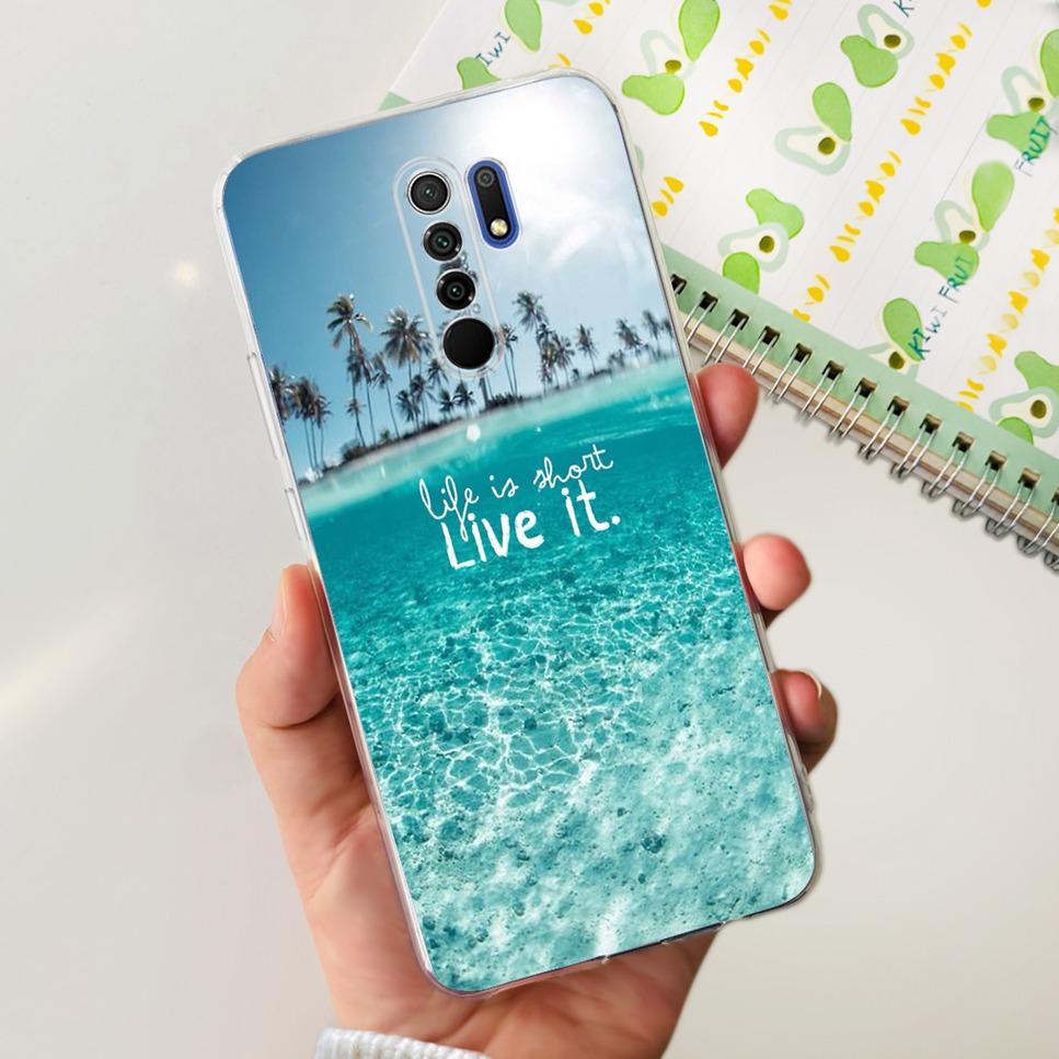 New For Xiaomi Redmi 9 Case Cute Cat Luxury Flower TPU Soft Silicone Clear Cover For Xiaomi Redmi 9 9A 9a 6.53"Bumper Phone Case