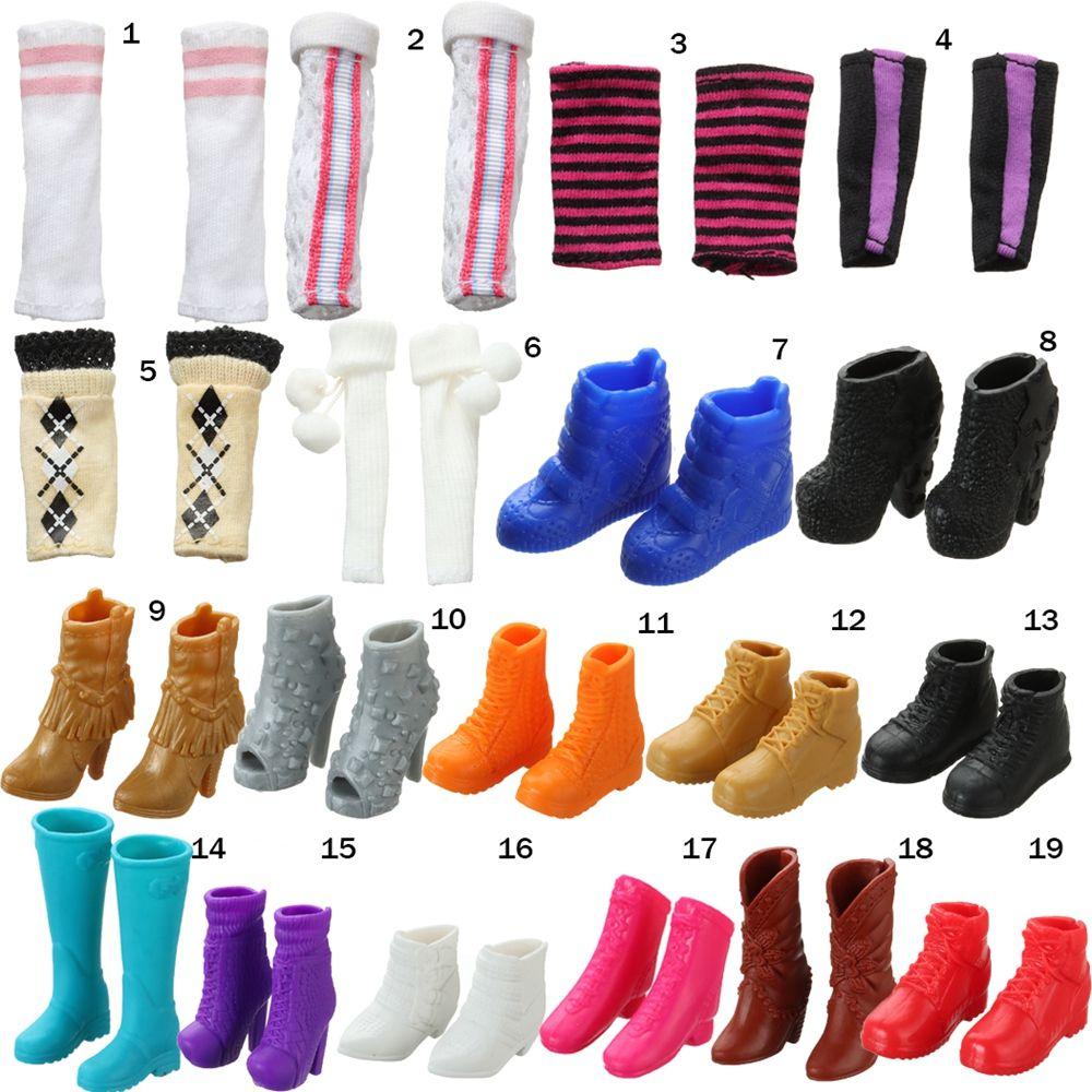 22 Styles Foot Length 2.2cm Fashion Accessories Long Knees Boots Hero Dolls Boot Doll Shoes Socks