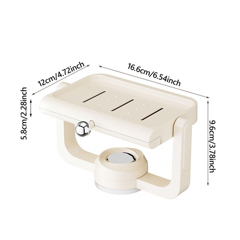 Вращающаяся присоска Мыльница Настенный Многофункциональный Дренажный Держатель для Мыла Коробка Разноцветный Экономия Места Губка Мыльница