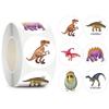Self Adhesive Kids Teacher Reward Stickers Children's Cartoon Stickers Encourage Sticker Dinosaur