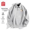 MINISO Men's Polo Collar Fleece-Lined Sweatshirt