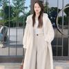 Imitation Mink Velvet Coat Autumn and Winter Women's Long Over-the-knee Loose Large-size Hooded Jacket