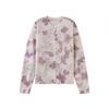Vibrant Floral Women O-Collar Rayon Dyed Knitted Open Cardigan Spring Summer Fashion Outerwear Top Coat