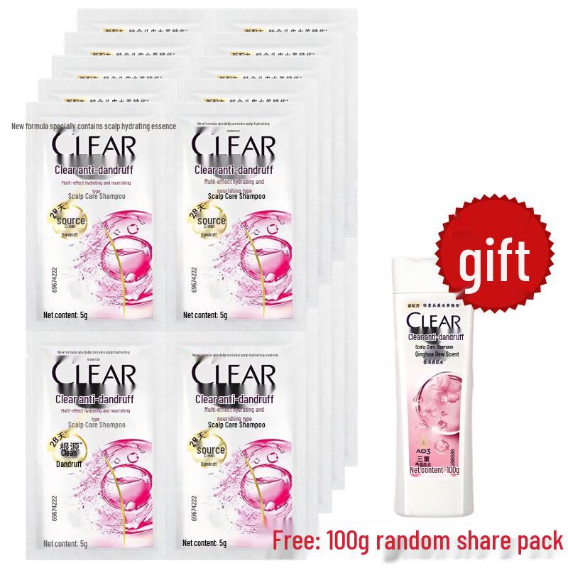 Clear Scalp & Hair Anti-Dandruff Hydrating Shampoo Sachets