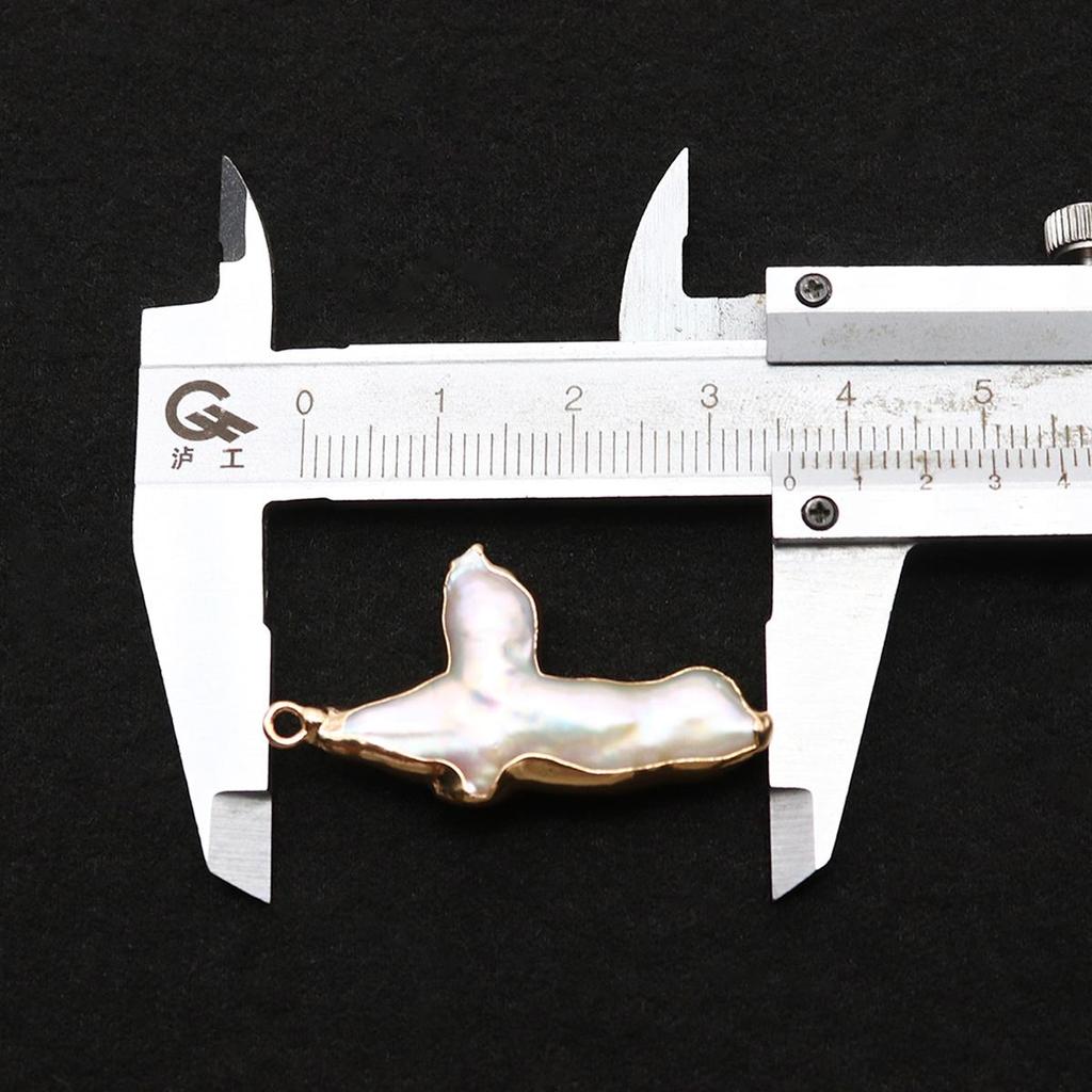 1Pcs Wrapped Pendant Freshwater Pearl Cross-Shaped Pendant For Jewelry Making DIY Necklace Accessory